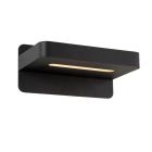 Aplique de parede moderno preto, Atkin, 5W, LED 2700K, com interruptor