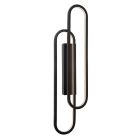 Aplique de parede moderno preto, Thelma, 33W, LED dim to warm