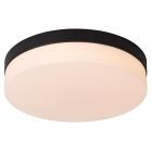 Candeeiro de teto para casa de banho de plástico preto, Biskit, 18W, LED 2700K, IP44