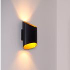 Candeeiro up down moderno preto, Diletta
