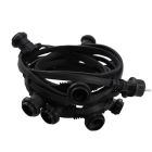 Cordão de luzes de 20m, 20 suportes para lâmpadas