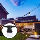 Cordão de luzes de 80 metros com 80 lâmpadas transparentes.