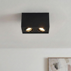 Aplique de teto preto moderno, Dane