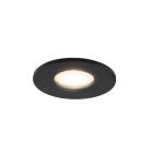 Foco de encastrar pequenos de alumínio preto, Philomena, 3,4W, LED 2700K, IP44