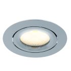 Foco de encastrar de alumínio cromo, Wimke, 5W, LED 2700K, IP44