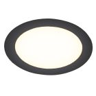 Downlight de alumínio preto, Umbriel, 9W, LED 4000K, IP44