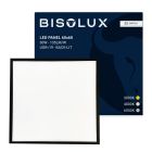 Painel LED preto 60x60 cm - 100 lm/W - UGR<19 - Branco ajustável - Retroiluminado