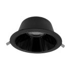 Downlight de alumínio preto, Maud, 20W, LED white switch, IP22