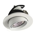 Downlight de alumínio branco, Anjuli, 15W, LED white switch