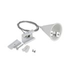 Conjunto de luminárias pendentes para trilho de iluminação trifásico, 1,5 metros, branco, Pro