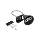 Conjunto de luminárias pendentes para trilho de iluminação trifásico, 1,5 metros, pretas, Pro