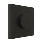 Placa de cobertura preta para dimmer único