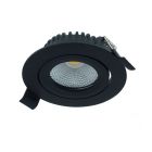 Downlight de alumínio preto, Wimke, 5W, LED RGBW, IP54