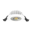 Luminária embutida branca de alumínio, Hobie, 6W, LED com interruptor branco, IP65