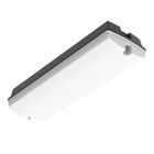 Luminária de galeria em plástico preto, Pedram, 3W, LED com interruptor branco, IP66