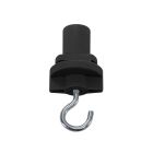 Adaptador trifásico com gancho, preto, Pro