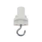 Adaptador trifásico com gancho, branco, Pro