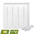 Painel LED Louvre 60x60 - 30W - interruptor branco - regulável - UGR <16