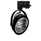 Refletor de trilho trifásico preto Tirsa, 15 W, 4000 K, Pro
