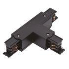 Conector em T para iluminação de trilho trifásica, lado direito 2, preto, Pro
