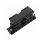 Conector interno em formato de I para iluminação de trilho trifásica, preto, Pro