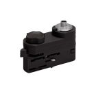 Adaptador pendente para iluminação de trilho trifásica, preto, Pro