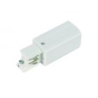 Conector de alimentação para iluminação de trilho trifásica, à direita, branco, Pro
