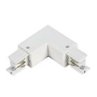 Conector em forma de L interno para iluminação de trilho trifásica, branco, Pro