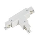 Conector em T para iluminação de trilho trifásica, esquerdo 1, branco, Pro