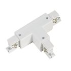 Conector em T para iluminação de trilho trifásica, lado direito 1, branco, Pro