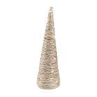 Cone de Natal de 78 cm com 40 LEDs, funciona a bateria e possui temporizador.