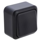 Interruptor de montagem em superfície Q-Link, preto