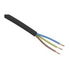 Cabo doméstico VMVL de 5 metros, 3 x 1,0 mm, preto.
