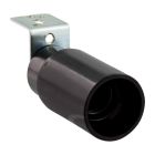 Encaixe E14 com suporte de ângulo reto, preto