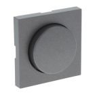Placa central Q-Link S-Line com dimmer de botão, preto/antracite