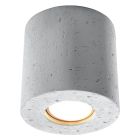 Aplique de teto de betão cinzento, Amely