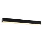 Candeeiro de teto de alumínio preto, Mascha, 22W, LED 3000K