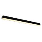 Aplique de parede de alumínio preto, Mascha, 31W, LED 3000K