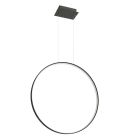 Candeeiro suspenso de alumínio preto, Ringo, 50W, LED 3000K