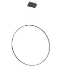Candeeiro suspenso de alumínio preto, Ringo, 70W, LED 3000K