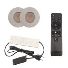 Foco de encastrar de veranda de alumínio cromo, Dico, 3W, LED 2700K, IP65, com comando à distância