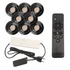 Foco de encastrar de veranda de alumínio preto, Rona, 3W, LED 2700K, IP44, com comando à distância