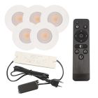 Foco de encastrar de veranda de alumínio branco, Dico, 3W, LED 2700K, IP65, com comando à distância