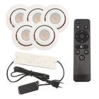 Foco de encastrar de veranda de alumínio branco, Rona, 3W, LED 2700K, IP44, com comando à distância