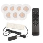 Foco de encastrar de veranda de alumínio branco, Dico, 3W, LED 2700K, IP65, com comando à distância
