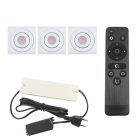 Foco de encastrar de veranda de alumínio branco, Rona, 9W, LED 2700K, IP44, com comando à distância