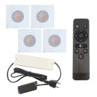 Foco de encastrar de veranda de alumínio branco, Dico, 12W, LED 2700K, IP65, com comando à distância