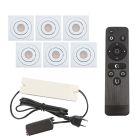 Foco de encastrar de veranda de alumínio branco, Rona, 18W, LED 2700K, IP44, com comando à distância
