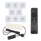 Foco de encastrar de veranda de alumínio branco, Rona, 24W, LED 2700K, IP44, com comando à distância