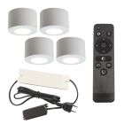 Aplique de teto de veranda de alumínio branco, Vasso, 12W, LED 2700K, IP44, com comando à distância